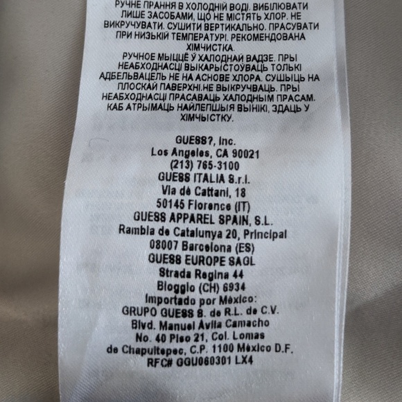 Marciano Cream Lace Crop Top & Skirt Set Size 4 - Picture 8 of 8